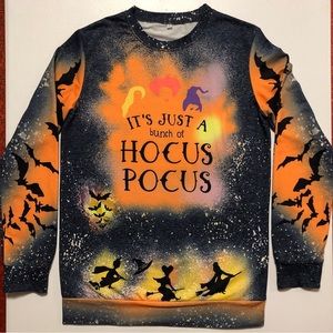 Women’s Hocus Focus Long Sleeve Pullover Multicolor Sweater  size S